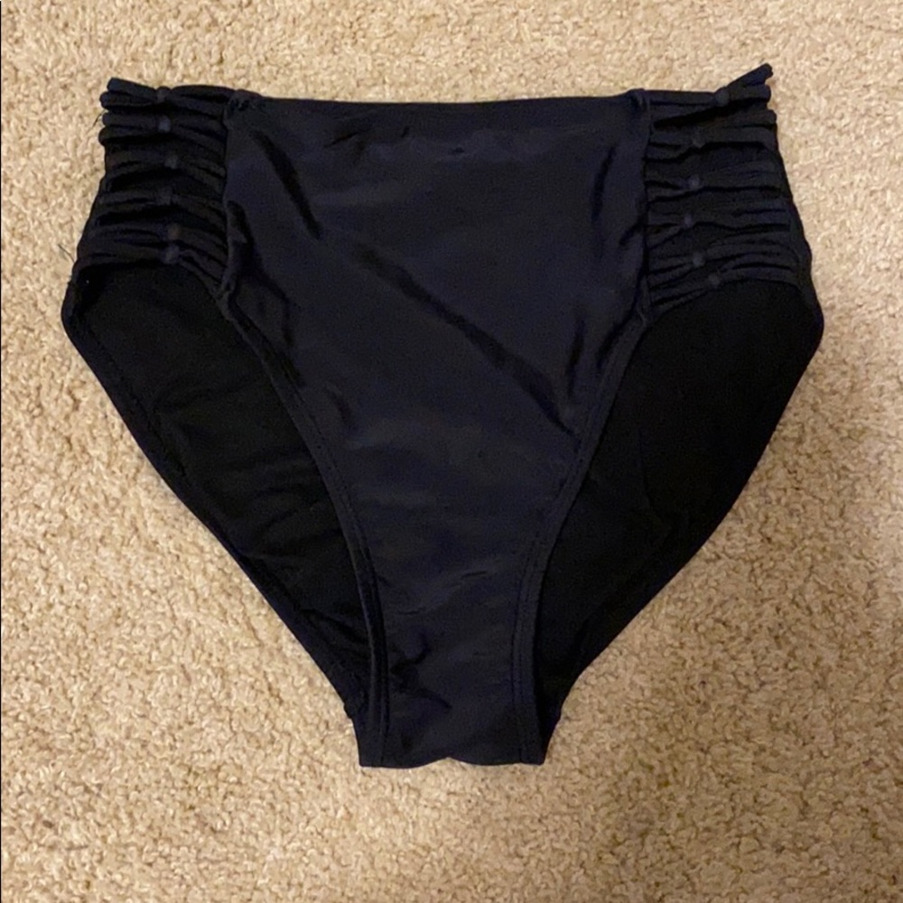 black bikini bottoms